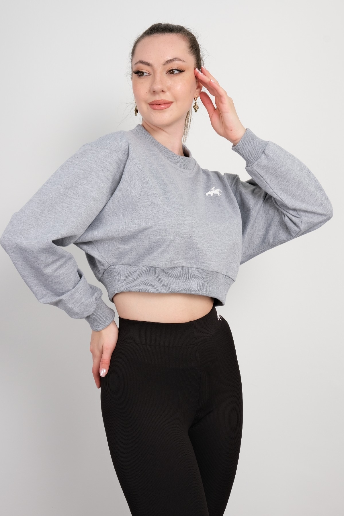 SveltoStella KUCUK BEDEN URUNLER sv gmh15001 06 Kad n Giyim Crop Sweatshirt