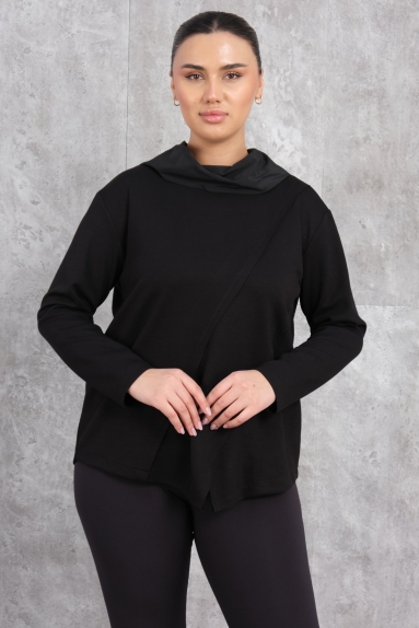  This elegant womens blouse is poised to become a staple in your wardrobe. With its black color that matches any outfit, this product is available in sizes L and XL. Made from a high-quality fabric blend of 90% Viscose and 10% Elastane, it offers a soft and stretchy feel. Its front and back views showcase a modern design that seamlessly combines comfort and style. Whether for casual wear or special occasions, this blouse promises to be a comfortable and chic choice for you.