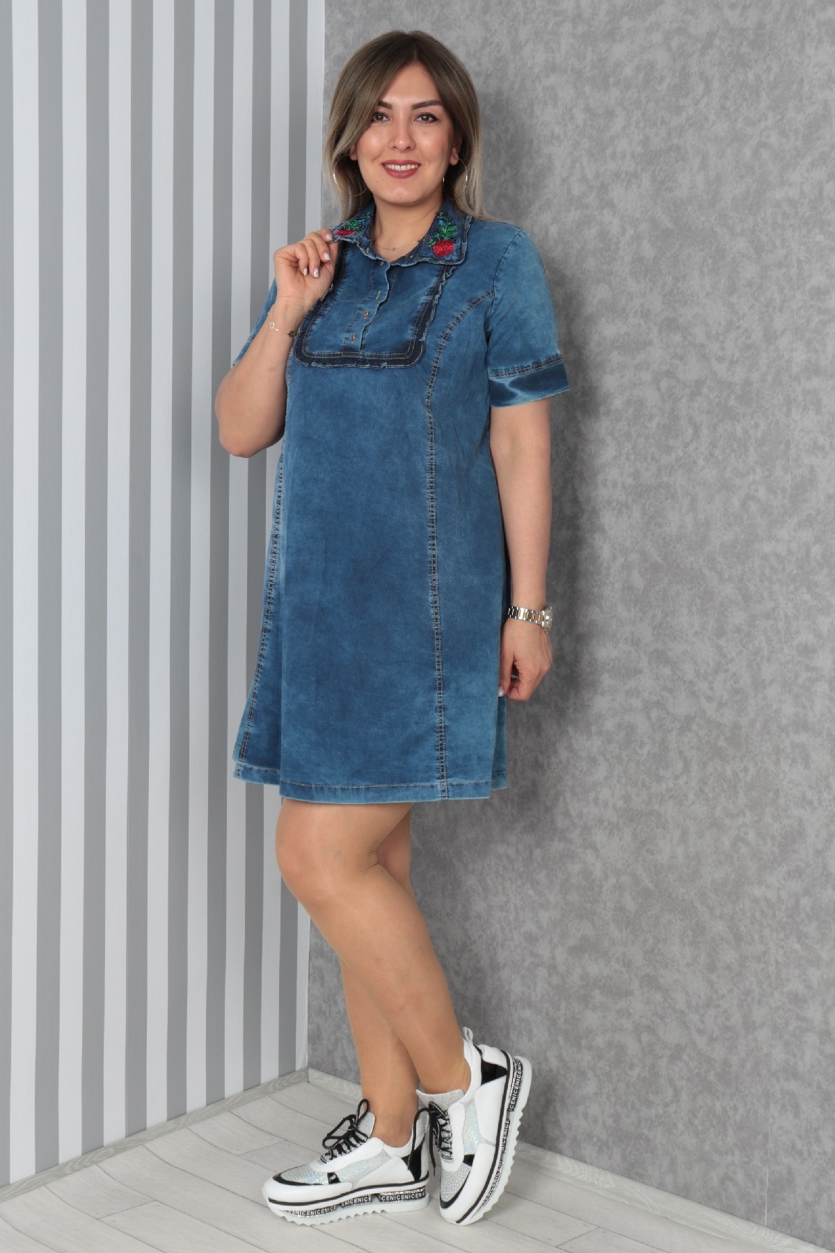 Plus Size Denim Dress - Get Cheap Price Right Here
