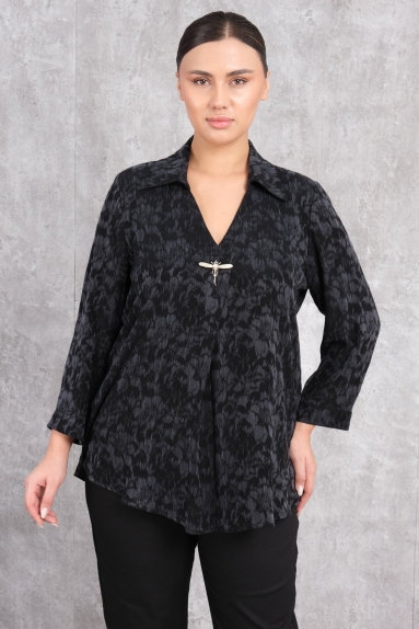 wholesaleWomen Clothes Plus Size Printed Blouse