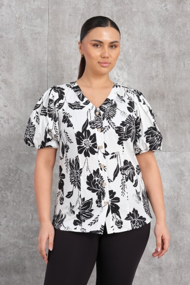 wholesaleWomen Clothes Plus Size V-Neck Blouse