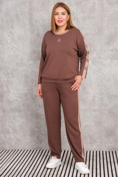 wholesaleWomen Clothes Plus Size Womens Two-Piece Sports Set