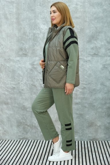 wholesaleWomen Clothes Plus Size Three-Piece Sports Set