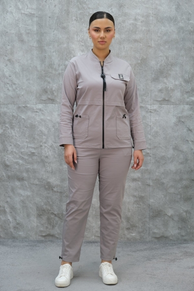 wholesaleالمرأة ملابس طقم رياضي نسائي مقاس كبير مكون من قطعتين