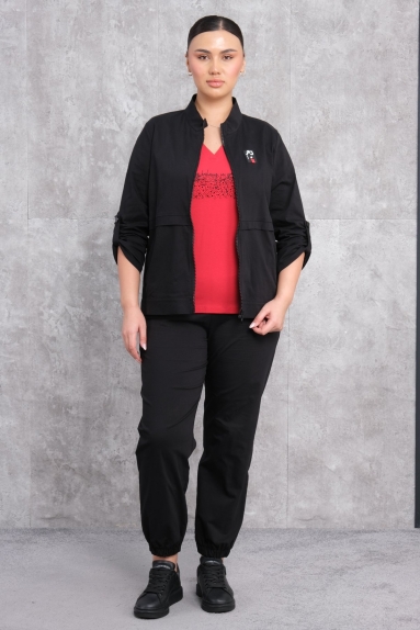 wholesaleالمرأة ملابس طقم رياضي نسائي مقاس كبير مكون من ثلاث قطع