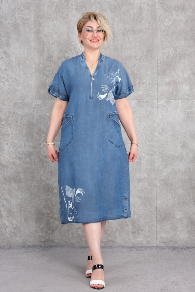 wholesaleWomen Clothes Plus Size Denim Dress
